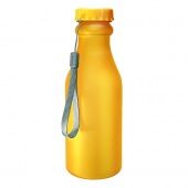 Бутылка для воды "Кола" (без логотипа, 0.5 л, желтый матовый)