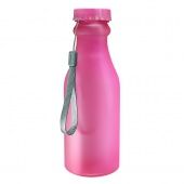 Бутылка для воды "Кола" (без логотипа, 0.5 л, розовый матовый)