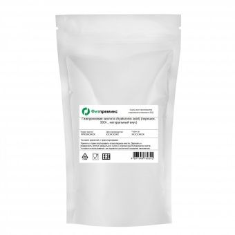 Гиалуроновая кислота (hyaluronic acid) (порошок, пакет 300г., натуральный вкус)