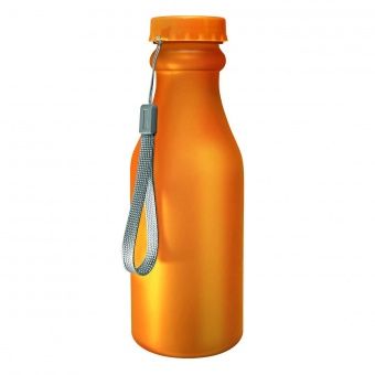 Бутылка для воды "Кола" (без логотипа, 0.5 л, оранжевый матовый)