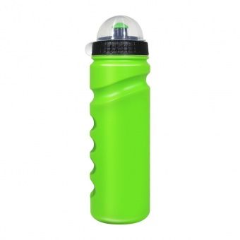 Бутылка для воды (без логотипа, 0.75 л, зеленая, с защитной крышкой) SN75NL-green