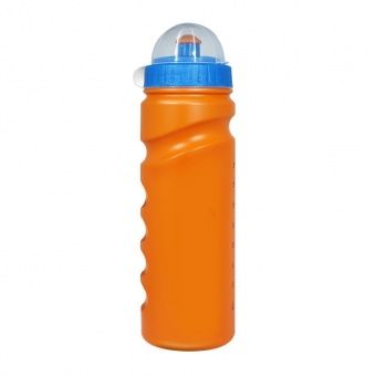 Бутылка для воды (без логотипа, 0.75 л, оранжевая, с защитной крышкой) SN75NL-orange