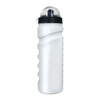 Бутылка для воды (без логотипа, 0.75 л, белая, с защитной крышкой) SN75NL-white