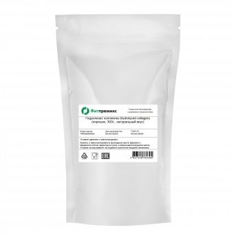 Гидролизат коллагена свиной (hydrolyzed collagen porcine) Gelnex (порошок, пакет 300г., натуральный вкус, Бразилия)
