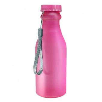 Бутылка для воды "Кола" (без логотипа, 0.5 л, розовый матовый)