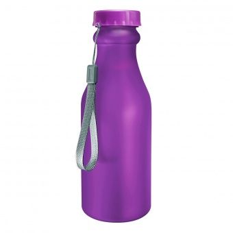 Бутылка для воды "Кола" (без логотипа, 0.5 л, фиолетовый матовый)
